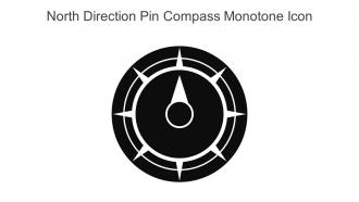 North Direction Pin Compass Monotone Icon In Powerpoint Pptx Png And Editable Eps Format