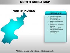 North korea country powerpoint maps