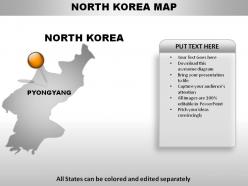 North korea country powerpoint maps