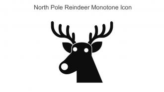 North Pole Reindeer Monotone Icon In Powerpoint Pptx Png And Editable Eps Format