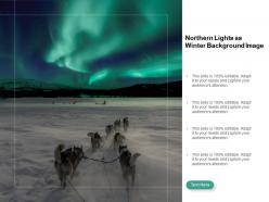 Northern Lights As Winter Background Image