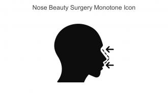 Nose Beauty Surgery Monotone Icon In Powerpoint Pptx Png And Editable Eps Format