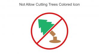 Not Allow Cutting Trees Colored Icon In Powerpoint Pptx Png And Editable Eps Format
