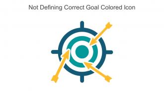 Not Defining Correct Goal Colored Icon In Powerpoint Pptx Png And Editable Eps Format