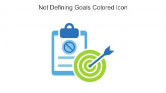 Not Defining Goals Colored Icon In Powerpoint Pptx Png And Editable Eps Format