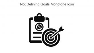 Not Defining Goals Monotone Icon In Powerpoint Pptx Png And Editable Eps Format