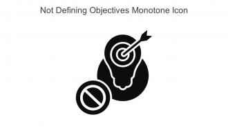 Not Defining Objectives Monotone Icon In Powerpoint Pptx Png And Editable Eps Format