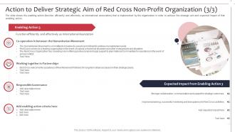 Not for profit organization strategies action to deliver strategic aim of red cross non profit