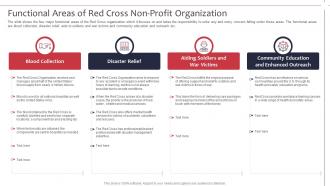 Not for profit organization strategies functional areas of red cross non profit organization