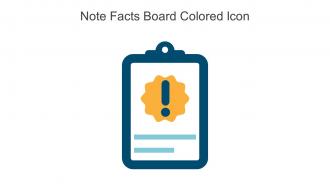 Note Facts Board Colored Icon In Powerpoint Pptx Png And Editable Eps Format