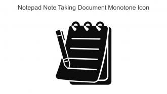 Notepad Note Taking Document Monotone Icon In Powerpoint Pptx Png And Editable Eps Format