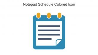 Notepad Schedule Colored Icon In Powerpoint Pptx Png And Editable Eps Format