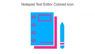 Notepad Text Editor Colored Icon In Powerpoint Pptx Png And Editable Eps Format