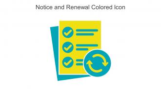 Notice And Renewal Colored Icon In Powerpoint Pptx Png And Editable Eps Format
