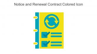 Notice And Renewal Contract Colored Icon In Powerpoint Pptx Png And Editable Eps Format
