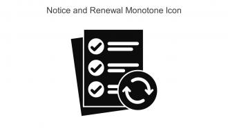 Notice And Renewal Monotone Icon In Powerpoint Pptx Png And Editable Eps Format