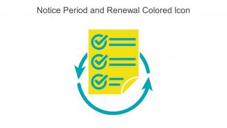 Notice Period And Renewal Colored Icon In Powerpoint Pptx Png And Editable Eps Format