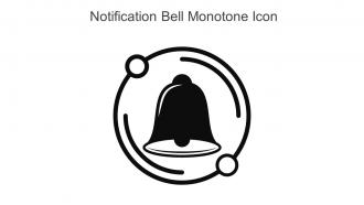 Notification Bell Monotone Icon In Powerpoint Pptx Png And Editable Eps Format