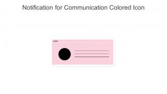 Notification For Communication Colored Icon In Powerpoint Pptx Png And Editable Eps Format