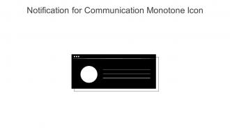 Notification For Communication Monotone Icon In Powerpoint Pptx Png And Editable Eps Format