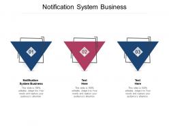 Notification system business ppt powerpoint presentation slides templates cpb