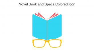 Novel Book And Specs Colored Icon In Powerpoint Pptx Png And Editable Eps Format