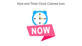 Now And Timer Clock Colored Icon In Powerpoint Pptx Png And Editable Eps Format
