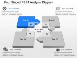 Nr Four Staged Pest Analysis Diagram Powerpoint Template