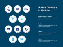 Nuclear chemistry in medicine ppt powerpoint presentation slides outline