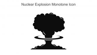 Nuclear Explosion Monotone Icon In Powerpoint Pptx Png And Editable Eps Format