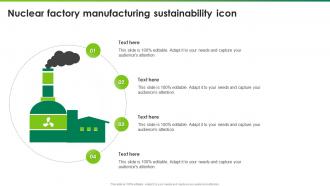 Nuclear Factory Manufacturing Sustainability Icon