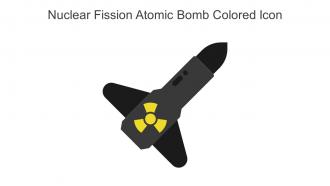 Nuclear Fission Atomic Bomb Colored Icon In Powerpoint Pptx Png And Editable Eps Format
