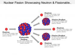 Nuclear fission showcasing neutron and fissionable nucleus
