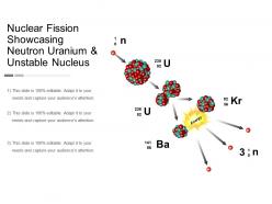 Nuclear fission showcasing neutron uranium and unstable nucleus