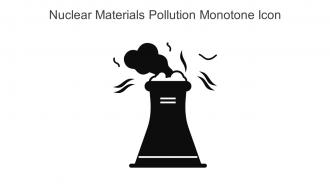 Nuclear Materials Pollution Monotone Icon In Powerpoint Pptx Png And Editable Eps Format