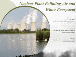 Nuclear plant polluting air and water ecosystem