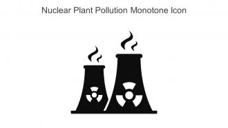 Nuclear Plant Pollution Monotone Icon In Powerpoint Pptx Png And Editable Eps Format
