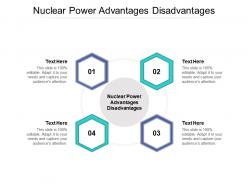 Nuclear power advantages disadvantages ppt powerpoint presentation outline design cpb