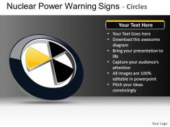 Nuclear power circles powerpoint presentation slides db