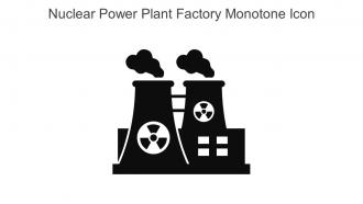 Nuclear Power Plant Factory Monotone Icon In Powerpoint Pptx Png And Editable Eps Format