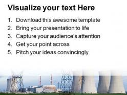 Nuclear power station technology powerpoint templates and powerpoint backgrounds 0311