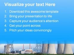 Nuclear power station technology powerpoint templates and powerpoint backgrounds 0311