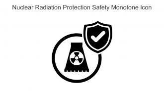 Nuclear Radiation Protection Safety Monotone Icon In Powerpoint Pptx Png And Editable Eps Format