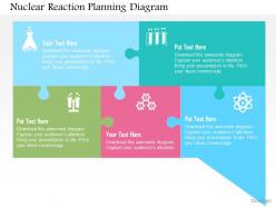 Nuclear reaction planning diagram flat powerpoint design