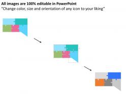 55881763 style puzzles matrix 5 piece powerpoint presentation diagram infographic slide