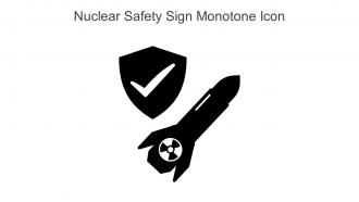 Nuclear Safety Sign Monotone Icon In Powerpoint Pptx Png And Editable Eps Format