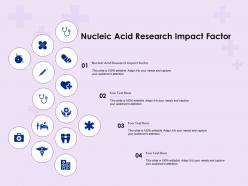 Nucleic acid research impact factor ppt powerpoint presentationmodel brochure