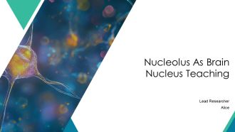 Nucleolus As Brain Nucleus Teaching PPT Guidelines AT