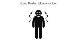 Numb Feeling Monotone Icon In Powerpoint Pptx Png And Editable Eps Format