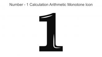 Number 1 Calculation Arithmetic Monotone Icon In Powerpoint Pptx Png And Editable Eps Format